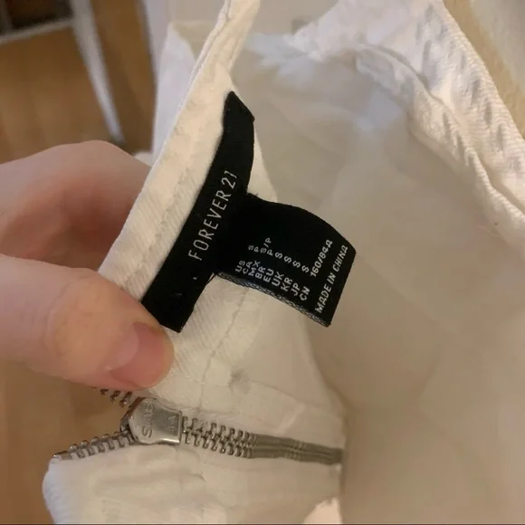 White Denim Top - Picture 6 of 7